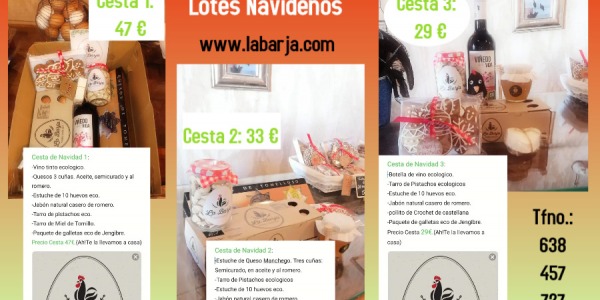 Esta Navidad regala lotes de productos seleccionados por Granja La Barja