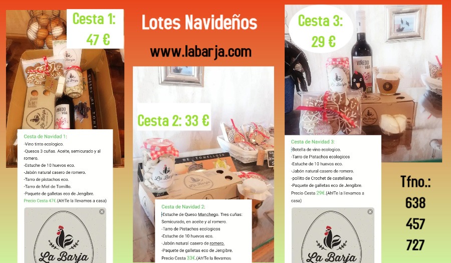 Esta Navidad regala lotes de productos seleccionados por Granja La Barja
